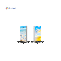 Écran d'affichage LED pliable CANBEST Ultra-slim CJ NEXT V2 P1.5 P1.8 P2.5, bannière, totem numérique d'intérieur peu encombrant de 83 pouces