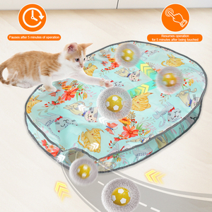 Cute Smart Hot Sale New Rechargeable Silicone Interactive <b>Exercise</b> Ball Fast Rolling Football Hide Seek Mouse - Product Image 2