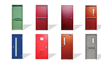 Portes de circulation modernes à double action en acier inoxydable avec moustiquaire en fibre de verre, portes battantes personnalisées anti-impact pour hôtel