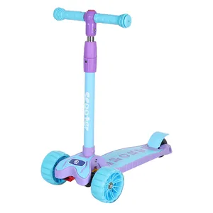 Scooter children 1-2-3 6 year old girl Princess baby 3-in-1 can sit on kids pedal slide scooter