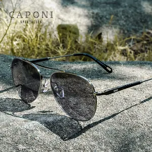 CAPONI-gafas de sol polarizadas UV400 para hombre, lentes de decoloración, cambio de Color, para conducción, novedad de 2020