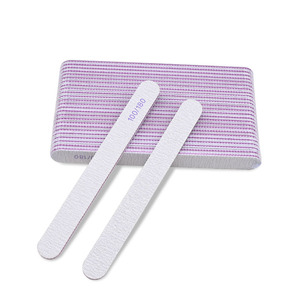 Limes à Ongles Zébrées Japonaises Double Face Grain 100/180, Réutilisables, Forme Demi-Lune, à Gros Grain avec Papier de Verre Japonais - Product Image 5