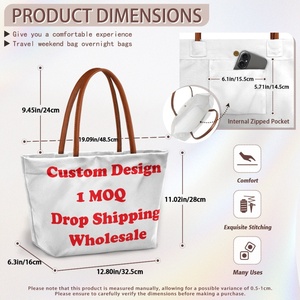 Vendita calda giovane <span class=keywords><strong>e</strong></span> alla <span class=keywords><strong>moda</strong></span> stampa on Demand per le vacanze di svago da donna borsa di grande capacità (bagaglio in PU) personalizzata comoda - Product Image 1