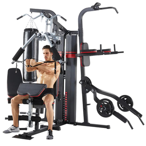Equipo de Entrenamiento de Fuerza PINJIAN, Gimnasio en Casa de 4 Estaciones, Estación Multifuncional para Fisicoculturismo en Interiores, para Gimnasio Comercial - Product Image 3