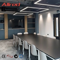 Bande profilée en aluminium avec connecteur Custom Led Square Suspendu Linear Pendant Light