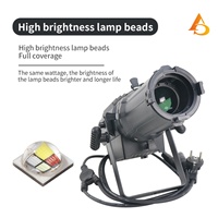 AICPOSE Éclairage Ellipsoidal LED Professionnel 100W pour Scène, Contrôle DMX, Projecteur de Profil