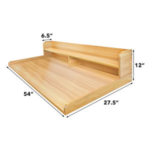 Bambù lavatrice asciugatrice ripiano ripiano di stoccaggio lavatrice coperchio superiore Rack di protezione singolo/doppio strato di stoccaggio Rack - Product Image 2