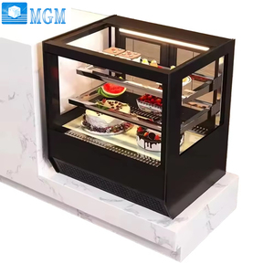 Refrigerador Comercial para Exhibición de Cupcakes, Pasteles y Sándwiches con Enfriamiento por Aire, <span class=keywords><strong>Encimera</strong></span> de Acero Inoxidable - Product Image 1