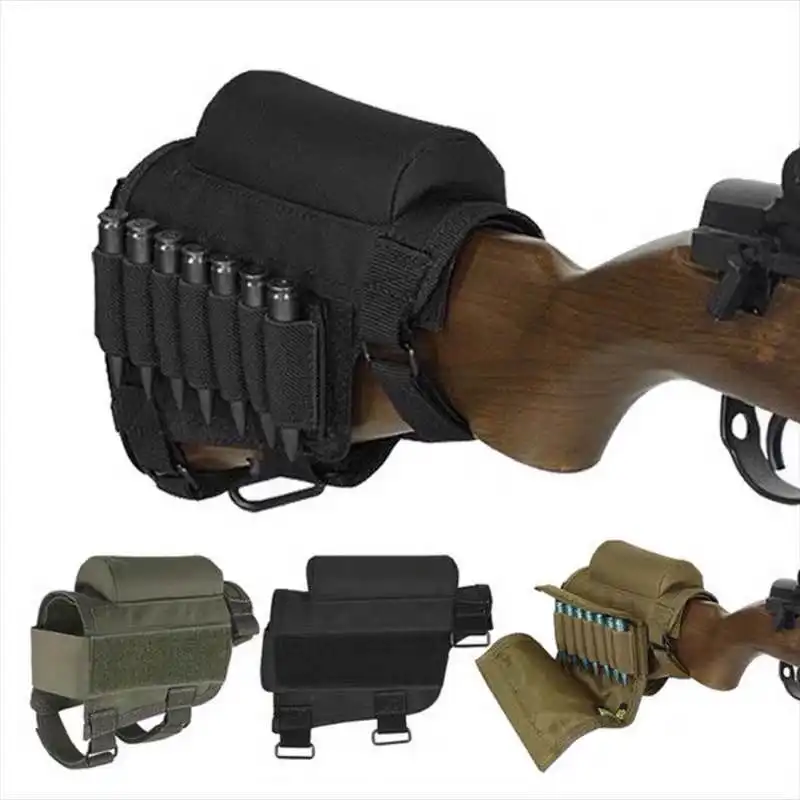 Manufacturer Hunting Accessories Shotgun Buttstock Cheek Rest Shell Holder Pouch Rifle Ammo Holder