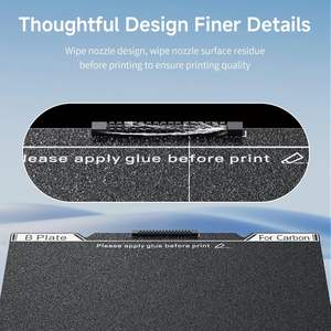 Plaque de construction Creality K1C 235x235mm, feuille PEI texturée pour impression en fibre de carbone - Product Image 5