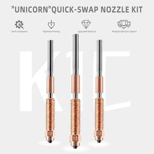 K1C/<span class=keywords><strong>Ender</strong></span> <span class=keywords><strong>3</strong></span> V3 <span class=keywords><strong>Boquilla</strong></span> <span class=keywords><strong>Ender</strong></span> <span class=keywords><strong>3</strong></span> V3 Plus Kit de boquillas con agujas de limpieza para unicornio Kit de boquillas de impresora 3D de intercambio rápido - Product Image 6