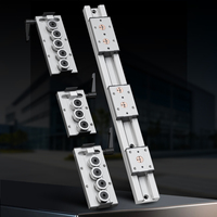 Rail de guidage linéaire biaxial intégré SGR15N avec curseur SGB15N et roulettes 3/4/5 rouleaux verrouillables, bloc SGB15N, guidage linéaire à longueur personnalisée