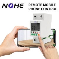Perangkat Pelindung Tegangan Lebih dan Tegangan Kurang yang Dapat Diatur 63A Tuya Smart WiFi Energy Meters AC 220V Energy Meter