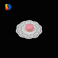 Napperons ronds en dentelle blanche pour desserts de fête, napperons en papier pour gâteaux, décoration de table et accessoires