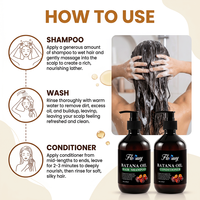 OEM Salon-Qualität Haarstärkendes Hydrolysiertes Protein Reparatur Reines Natürliches Batana-Öl Shampoo und Conditioner Set für Fettiges Haar