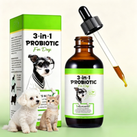 Vente en gros, usine chinoise, OEM, marque privée, soutien digestif pour la santé intestinale des chiens et des chats, gouttes probiotiques intestinales