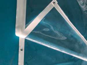 Bâche transparente imperméable avec œillets, panneaux latéraux de <span class=keywords><strong>pergola</strong></span> en PVC, rideau en plastique transparent pour balcon - Product Image 4