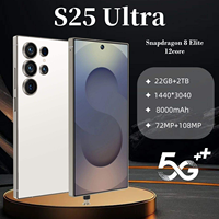 Smartphone S25 Ultra Android 13 108MP 144Hz 5G 6,9 pouces Double SIM Octa Core Charge Rapide 100W Neuf 22 Go + 2 To
