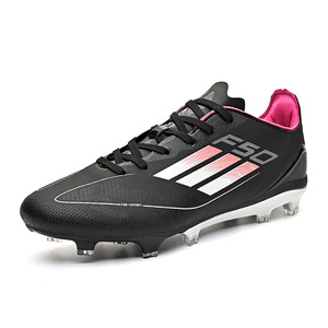 Zapatos de Fútbol Blancos para Hombre con Rayas Naranjas y Tachuelas Azules, Parte Superior Sintética, Suela de TPU, Tacos para Entrenamiento de Verano - Product Image 3