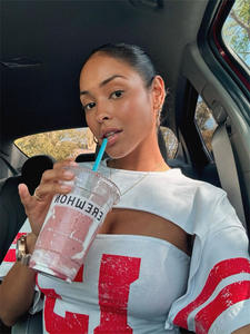 カジュアルスポーツレタープリントジャージー半袖女性クロップトップ昇華グラフィックドロップショルダーtシャツ製造レディース用 - Product Image 2