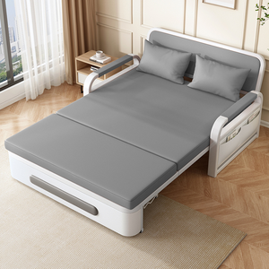 Çekyat tek kat oturma odası tek kişilik yatak balkon çok fonksiyonlu deri kanape çekyat - Product Image 1