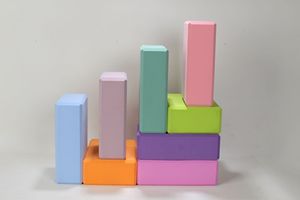 General Fitness Pilates Stretching and Toning EVA Foam Soft Non-Slip Yoga Block and Yoga Strap Set - Product Image 4