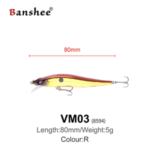 Xinv <span class=keywords><strong>vm03</strong></span> Mồi Câu Cá nổi 10 # Móc Mồi Nhân Tạo Minnow jerkbait - Product Image 2