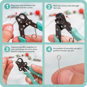 Create and Trim Consistent 1.5 mm Loops for Jewelry Making, Use With 24-18 g <b>Craft</b> <b>Wire</b> - Product Image 4