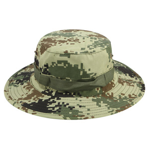 Gorra de sol Uv para hombre, sombrero de pescador con ala grande, Camuflaje verde militar, cuerda a prueba de viento, transpirable, para invierno - Product Image 4