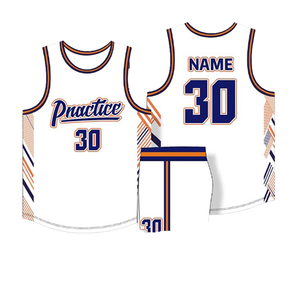 バスケットボールスポーツウェアジャージ通気性クイックドライユニフォームセットデザイン昇華バスケットボールウェア - Product Image 4