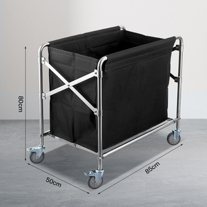 Тележка для уборки больничного белья из нержавеющей стали - Product Image 5