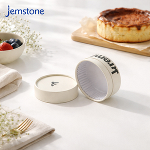 Custom Eco Friendly Food Grade Dessert Basque Cake Snack Cardboard Cylinder Box Oven Proof Cheesecake Kraft Paper Tube Packaging - Product Image 6