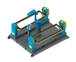 โต๊ะหมุนเชื่อมอัตโนมัติสำหรับแขนหุ่นยนต์เชื่อมอุตสาหกรรม ABB/KUKA/Fanuc/Yaskawa อะไหล่หุ่นยนต์ OEM - Product Image 1