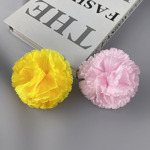 Cabezas de Flores de Clavel de Seda de 9cm para Decoración de Bodas, Accesorios para Paredes Florales y Coronas - Product Image 3