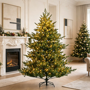 Sapin de Noël Artificiel Haut de Gamme en PE, Corps Plein, Effet Réel, Pré-éclairé, 2,3 m, 3000 Lumières LED, Charnières, Résistant aux Intempéries - Product Image 3