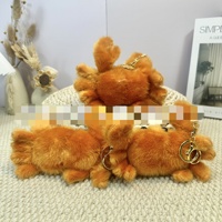 Boneka Gantungan Kunci Kepiting Chikawa Kecil Gaya Jepang, Boneka Kelinci Lucu, Mainan Mesin Cakar