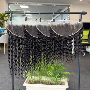 ผมแท้ธรรมชาติ 100% แบบลอนธรรมชาติ  13x6 HD  ฐานลูกไม้โปร่งใสสีดำธรรมชาติ  ขนาด 12-26 นิ้ว จากโรงงาน - Product Image 2
