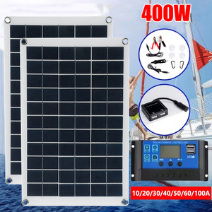 แผงโซลาร์เซลล์แบบยืดหยุ่น 200W โพลีคริสตัลไลน์ 18V 1.56A ชุดชาร์จแบตเตอรี่กลางแจ้งสำหรับรถบ้าน - Product Image 3