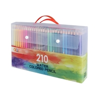 Ensemble de crayons de couleur solubles dans l'eau, 210 couleurs, crayons de dessin à l'aquarelle à haute teneur en pigments dans un étui portable pour artistes et étudiants