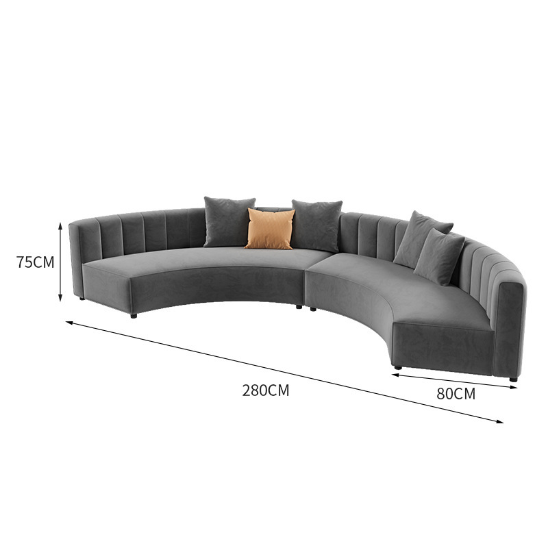 Canapé long 280, gris