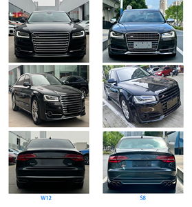 ชุดแต่งคุณภาพสูงสำหรับ Audi A8 D4 รุ่นปี 11-13 อัพเกรดเป็นรุ่นปี 17 สไตล์ <span class=keywords><strong>W12</strong></span> หรือ S8 กันชนหน้า-หลัง ไฟหน้า ไฟท้าย ฝากระโปรงท้าย - Product Image 6