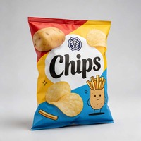 Sachet personnalisé à soufflet latéral pour chips, emballage alimentaire résistant à l'humidité pour garder les aliments croustillants, idéal pour les snacks frits, le lait et les aliments pour animaux de compagnie