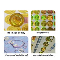 Étiquettes holographiques 3D anti-contrefaçon personnalisées, impression de données variables, un objet un code, autocollant holographique