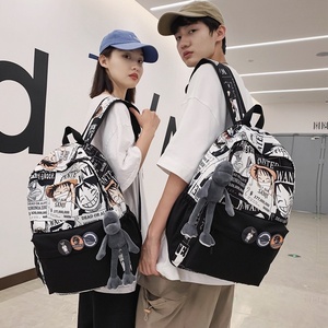 Wholesale Cool Street Style Anime Schoolbag for School Students <b>Large</b> Capacity Casual Shoulder Bags Fashion Men's <b>Backpack</b> - Product Image 2