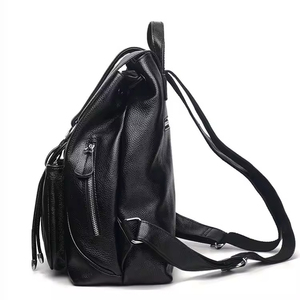 Sac à dos en cuir PU de haute qualité, version coréenne, pour femmes, sac d'affaires en cuir véritable avec style décontracté, style maman tendance - Product Image 4