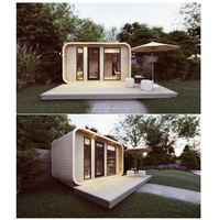 Cabines de jardin en acier moderne, vente directe de l'UE, maisons préfabriquées, énergie solaire, caractéristiques écologiques pour le salon, la chambre à coucher