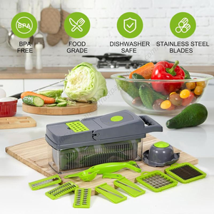 Utensilios de Cocina Manuales 12 en 1, Accesorios para el Hogar, Pelador de Verduras, Cortador de Cebolla, Rebanador - Product Image 3