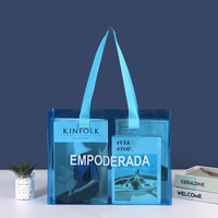 Sac fourre-tout en PVC imperméable à l'eau de luxe à deux lettres à la mode pour femme, logo personnalisé, bon marché, vente en gros