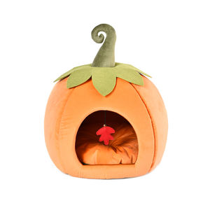 Cama para gato en forma de calabaza, cueva, casa para gato con cojín extraíble - Product Image 1