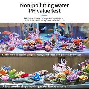 Décoration de rocher artificiel en corail, très vendue, pour aquarium, paysage aquatique, cachette pour <span class=keywords><strong>poissons</strong></span> et crevettes - Product Image 2